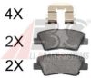 A.B.S. 37777 OE Brake Pad Set, disc brake